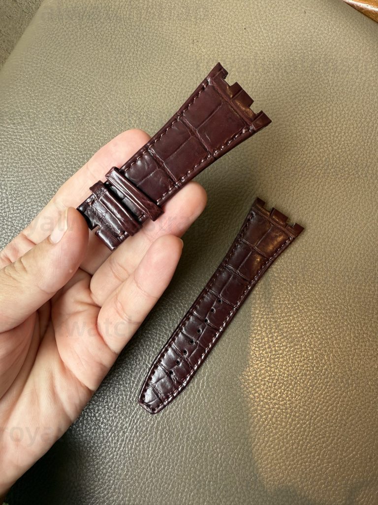 Custom Handmade Alligator Leather Watch Band Fit For Audemars Piguet Royal Oak(Multi-color) (3)