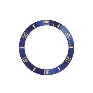 Blue & Gold Ceramic Bezel For Rolex Submariner