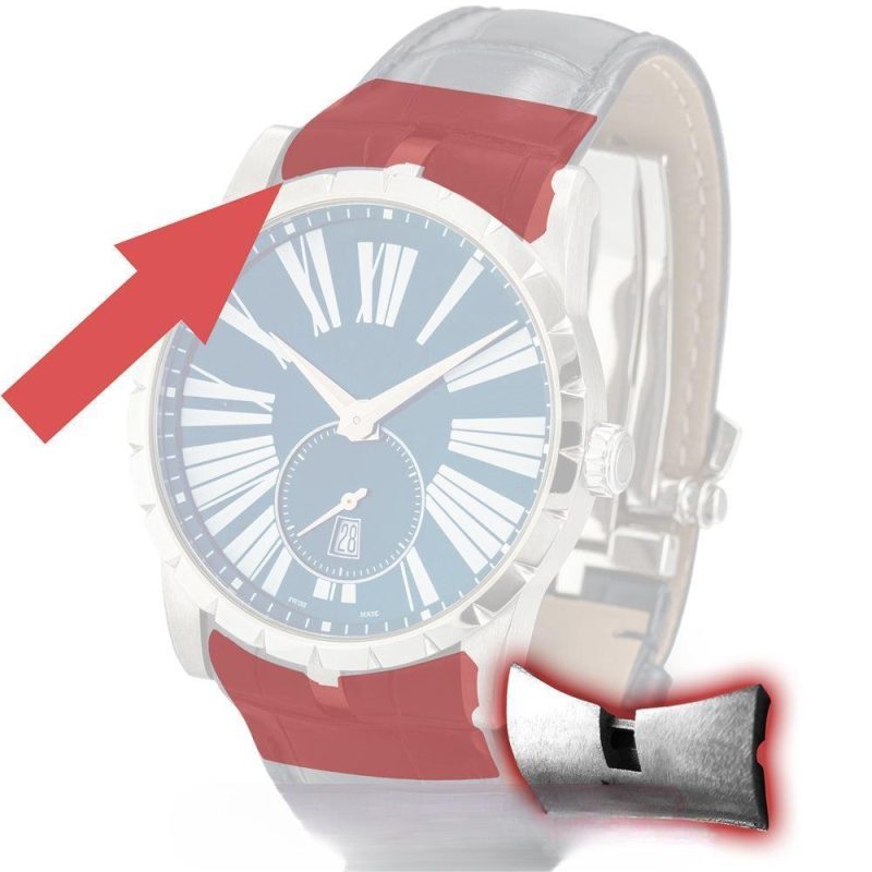 DM_20231016235530_005 WATCH LEATHER STRAP INSERTS FOR ROGER DUBUIS EXCALIBUR 42MM WATCH BAND