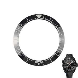 Black Bezel For Omega Seamaster 41.5/32.7mm In Ceramic