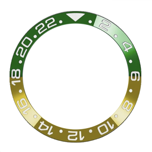 Green Sprite/Lemon Insert Bezel For Rolex Submariner, GMT II Ceramic 38mm