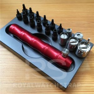 Open watch push button crown tube screwdriver removal tool for Rolex Tudor omega Carl F.Bucherer watch tools set
