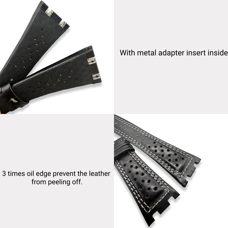 Custom Cowhide Race Watch Strap For Audemars Piguet Royal Oak Offshore 44mm Grand Prix Schumacher (5)