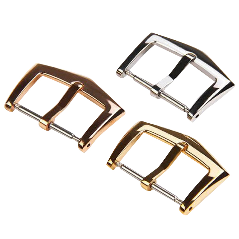 16mm 18mm Stainless Steel Silver Pin Buckle For Patek Philippe Calatrava