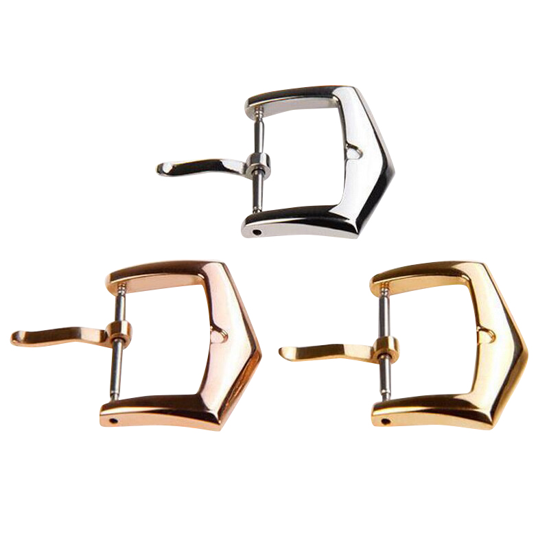 16mm 18mm Stainless Steel Silver Pin Buckle For Patek Philippe Calatrava