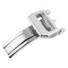 18mm 20mm Silver Stainless Steel Butterfly Folding Buckle Deployant Clasp For IWC