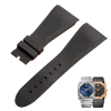 Replacement 30mm Black Rubber Strap Watch Band For Bulgari Octo Watches