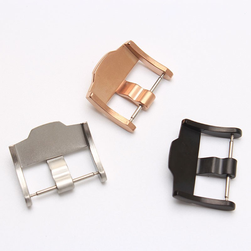 20mm 22mm 24mm Black Stainless Steel Tang Watch Buckle Pin Clasp For Audemars Piguet Royal Oak Offshore Diver