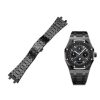 26mm Black Watch Strap Stainless Steel Bracelet For AP Audemars Piguet Royal Oak Kasparov