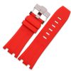 28mm Red Watch Rubber Strap For AP Audemars Piguet Royal Oak Offshore Watches