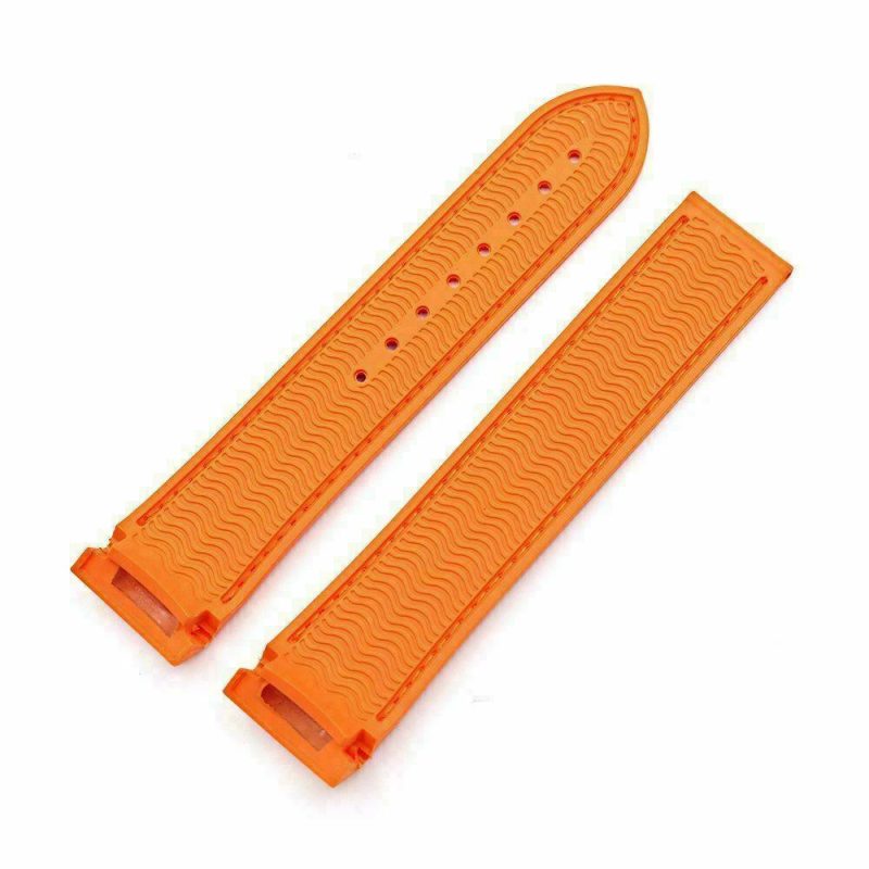 Replacement 20mm 22mm Grey Nylon Leather & Orange Rubber Back Strap Bracelet Watch Band For Omega Seamaster Speedmaster Free Tools For Sale