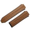 2Replacement 26mm x 19mm Light Brown Leather Strap Wrist Bands Double Stitching For Hublot Big Bang Replacement 26mm x 19mm Light Brown Leather Strap Wrist Bands Double Stitching For Hublot Big Bang