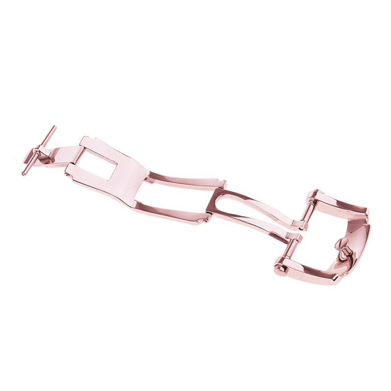 316L Stainless Steel Rose Gold Clasp Deployant Buckle For Patek Philippe Nautilus