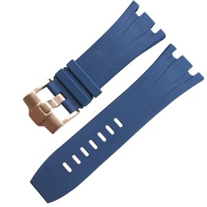 Blue Rubber Watch Strap For AP Audemars Piguet Royal Oak Offshore 44mm