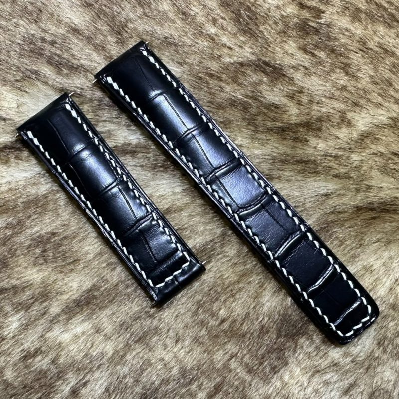 Custom Alligator Leather Watch Bands For Breitling Navitimer Superocean (Multi Color)