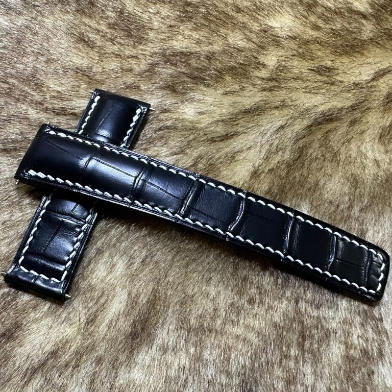 Custom Alligator Leather Watch Bands For Breitling Navitimer Superocean (Multi Color)
