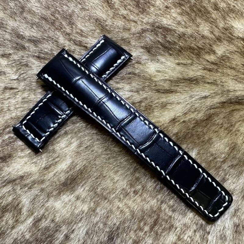 Custom Alligator Leather Watch Bands For Breitling Navitimer Superocean (Multi Color)