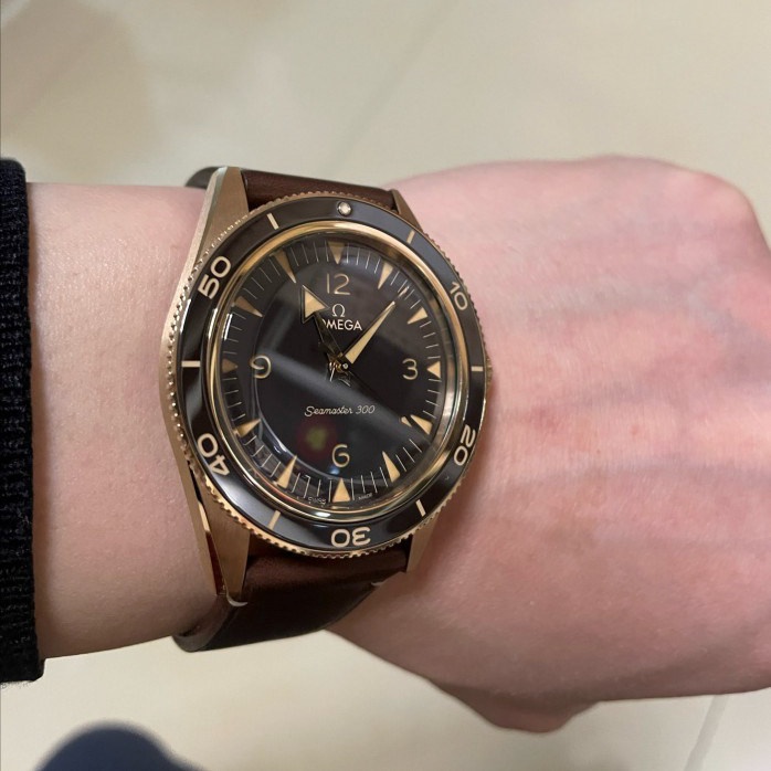 Custom Handmade Calfskin Leather Strap For Omega Seamaster Diver 300M (3)