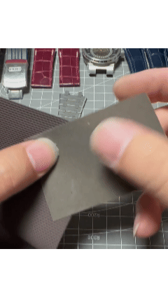 Cut To Size PVC Rubber With Nylon Texture For Watch Strap Making