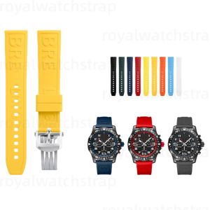 Replacement 202224mm FKM Rubber Watch Straps For Breitling Superocean Avenger Navitimer Chronomat (1) Replacement 202224mm FKM Rubber Watch Straps For Breitling Superocean Avenger Navitimer Chronomat