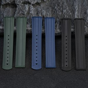 Replacement 20mm 21mm FKM Rubber Watch Strap For Omega Seamaster Diver 300