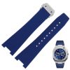 Replacement 21mm 25mm Blue Watch Bands Rubber Strap Bracelet For Bell Ross BR05