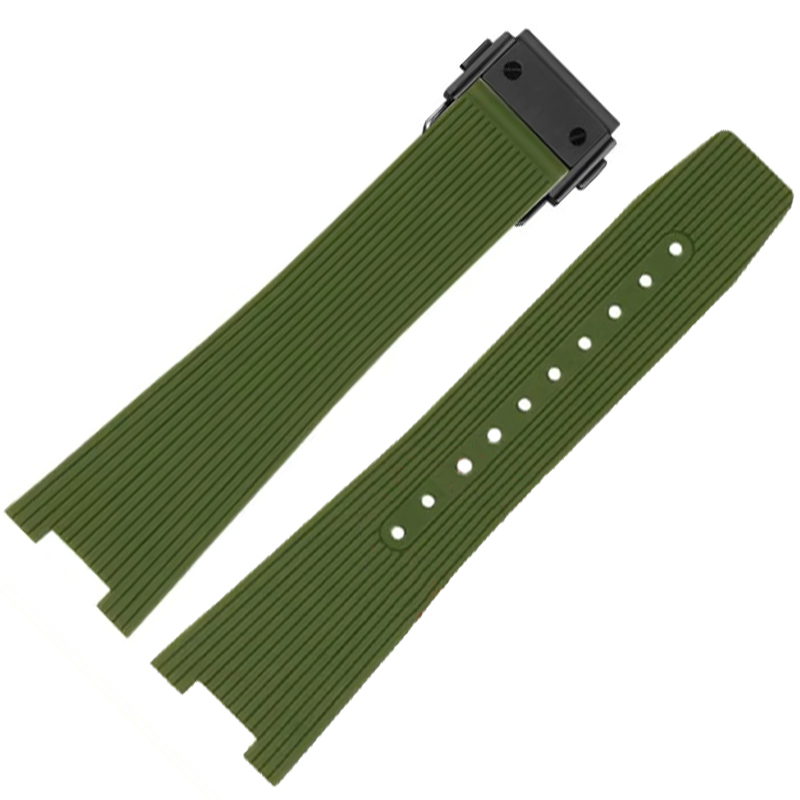 Replacement 21mm 25mm Green Watch Bands Rubber Straps Bracelet For Bell And Ross BR05 Replacement 21mm 25mm Green Watch Bands Rubber Straps Bracelet For Bell And Ross BR05