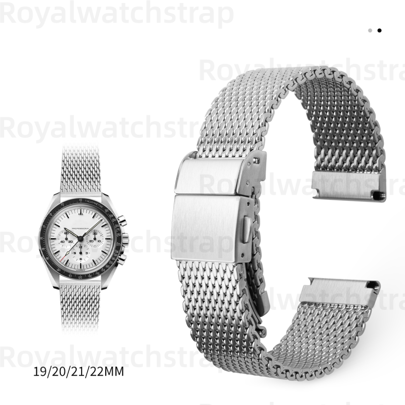 Replacement 22mm 24mm Stainless Steel Milanese Mesh Bracelet For Breitling Superocean Heritage (3) Replacement 22mm 24mm Stainless Steel Milanese Mesh Bracelet For Breitling Superocean Heritage
