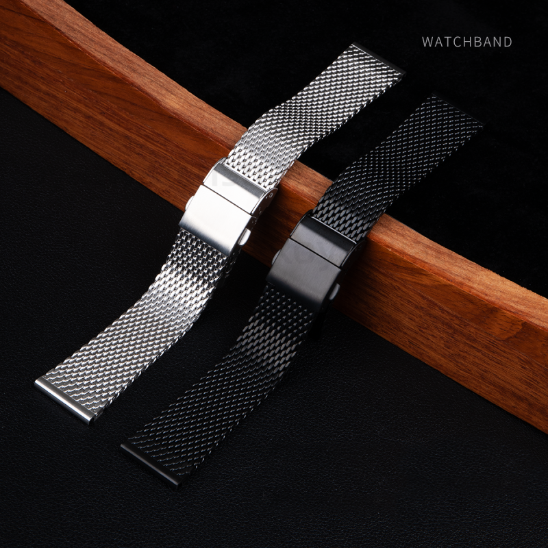 Replacement 22mm 24mm Stainless Steel Milanese Mesh Bracelet For Breitling Superocean Heritage (4) Replacement 22mm 24mm Stainless Steel Milanese Mesh Bracelet For Breitling Superocean Heritage