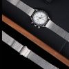 Replacement 22mm 24mm Stainless Steel Milanese Mesh Bracelet For Breitling Superocean Heritage (6) Replacement 22mm 24mm Stainless Steel Milanese Mesh Bracelet For Breitling Superocean Heritage (6)