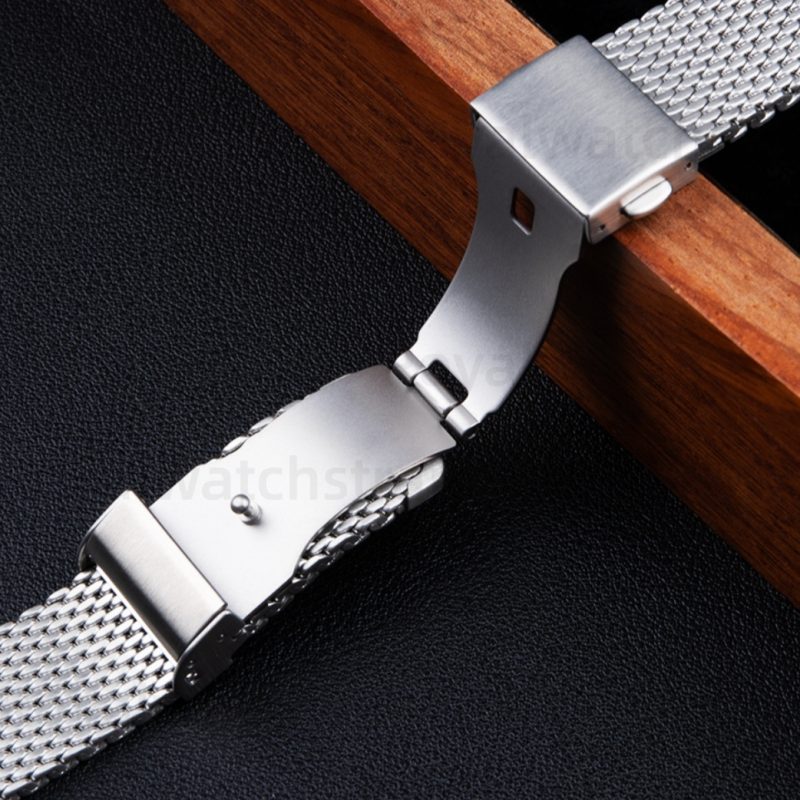Replacement 22mm 24mm Stainless Steel Milanese Mesh Bracelet For Breitling Superocean Heritage (7) Replacement 22mm 24mm Stainless Steel Milanese Mesh Bracelet For Breitling Superocean Heritage