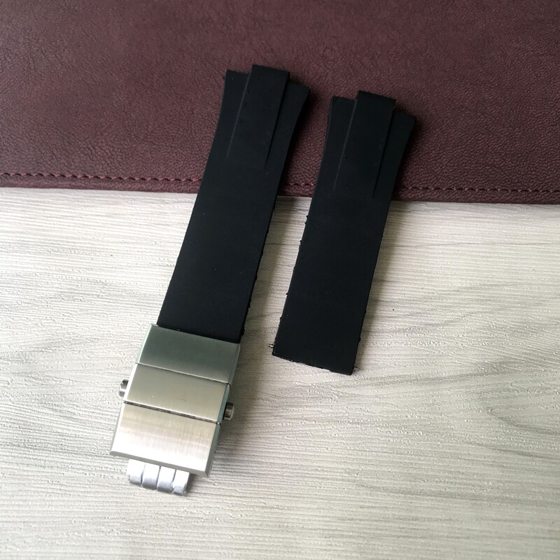 Replacement 24mm x 11mm Rubber Strap Bracelet For Oris Aquis (2)