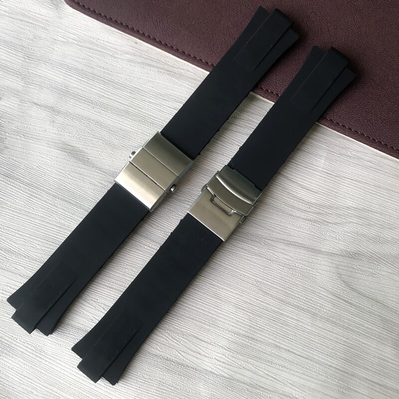 Replacement 24mm x 11mm Rubber Strap Bracelet For Oris Aquis (2)
