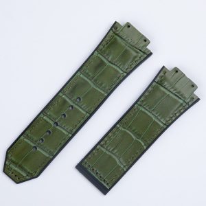 Replacement 29x19mm Calf Leather Wrist Band For Hublot Big Bang King Power