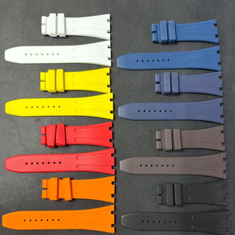 Replacement FKM Rubber Strap For AP Royal Oak Watch Audemars Piguet 26 mm Band Width Wristwatch Bands Rubber 41mm (2) Replacement FKM Rubber Strap For AP Royal Oak Watch Audemars Piguet 26 mm Band Width Wristwatch Bands Rubber 41mm