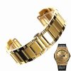 Replacement Gold Stainless Steel Watch Strap Bracelet For Hublot Classic Fusion Men & Lady