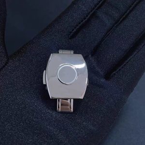 Replacement Mirror Polished Sliver Stainless Steel Watch Buckle For Franck Muller Vanguard V41 V45 Replacement Mirror Polished Sliver Stainless Steel Watch Buckle For Franck Muller Vanguard V41 V45