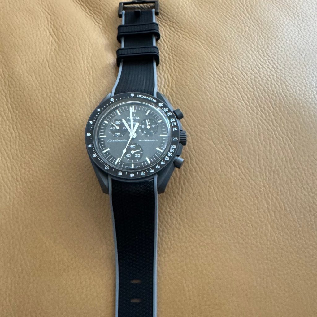 Silicone Rubber Band For Omega × Swatch Bioceramic MoonSwatch Snoopy Mission to the Moonphase Speedmaster Moonwatch (1)
