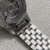 Silver Stainless Steel Bracelet Wrist Watch Band For IWC Pilot Chronograph Mark XX(Quick Release Adapter System)