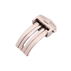 Stainless Steel Watch Buckle Sliver Folding Clasp For Tag Heuer Aquaracer, Carrera, Monaco
