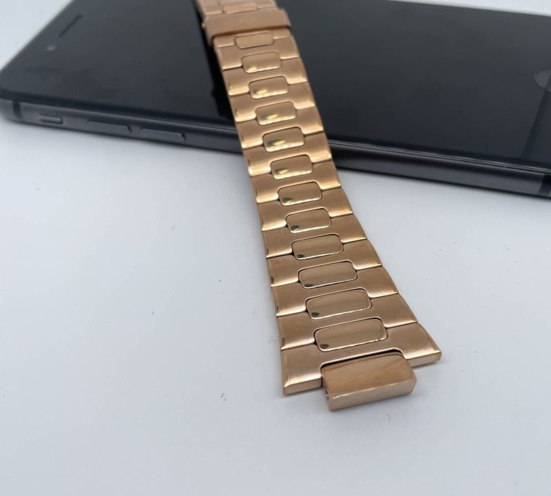 25mm Rose Gold Stainless Steel Strap Bracelet For Patek Philippe Nautilus details (2)