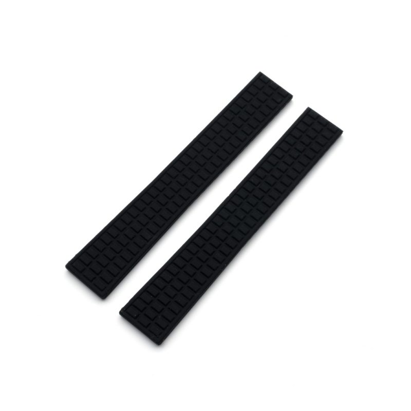 Black Fuchsia Rubber Watch band For Patek Philippe Aquanaut Lady