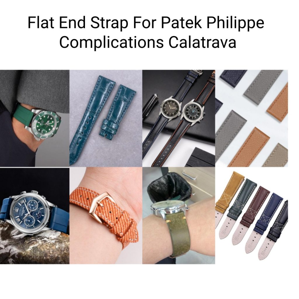 Black Orange Green 20mm 21mm 22mm Fkm Rubber Strap For Patek Philippe Complications & Calatrava Replacement At Best Prices (1)