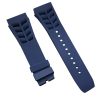 Blue Vented Rubber Watch Band For Original Richard Mille