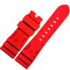 Red Rubber Watch Straps For Officine Panerai Luminor, Marina, Submersible Red Rubber Watch Straps For Officine Panerai Luminor, Marina, Submersible