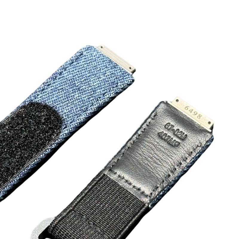 Custom Handmade Blue Denim Watch Strap For Richard Mille RM-67-01 / 67-02 (Multi Color)