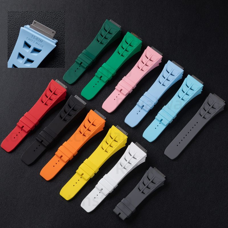 Fluororubber Replacement Watch Band For Richard Mille Rm01103005565-01M47