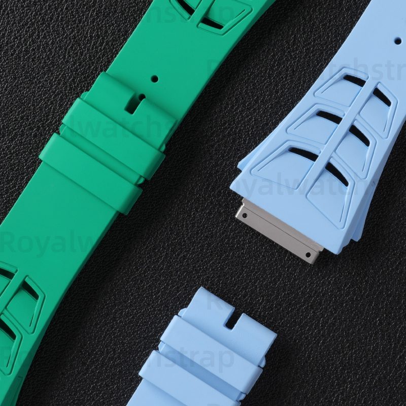 Fluororubber Replacement Watch Band For Richard Mille Rm01103005565-01M47 (22)
