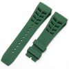 Green Vented Rubber Watch Strap For Richard Mille 2 Green Vented Rubber Watch Strap For Richard Mille