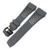 Grey Beehive Rubber Watch Strap For Richard Mille